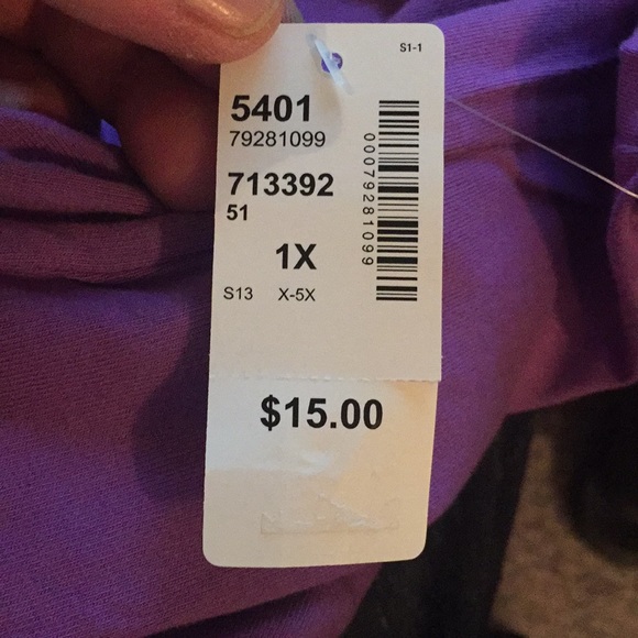 Penningtons Form Fit Purple Tank Top - Picture 5 of 5